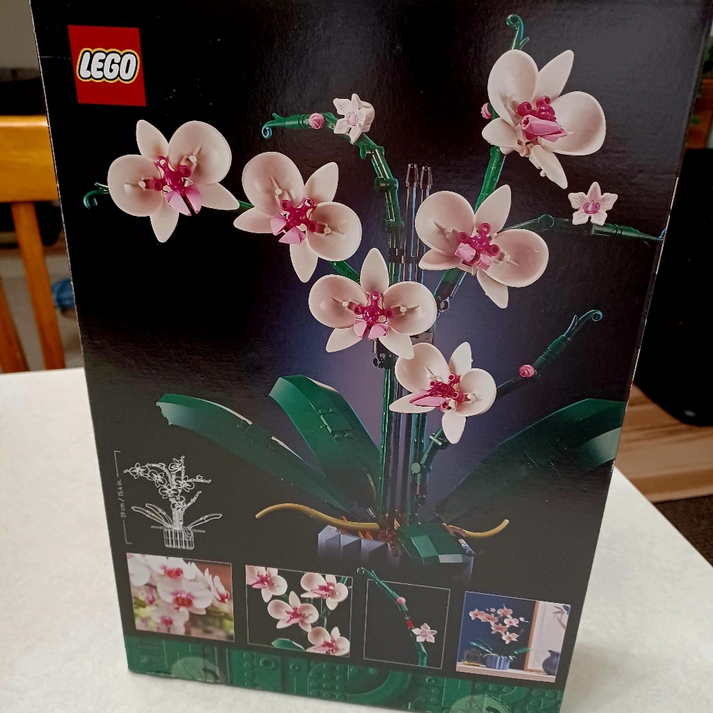 LEGO Botanical Collection Orchid Set with Pink and White Blooms